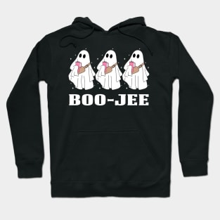 Boo Jee Spooky Season Cute Ghost Halloween Costume Boujee Hoodie